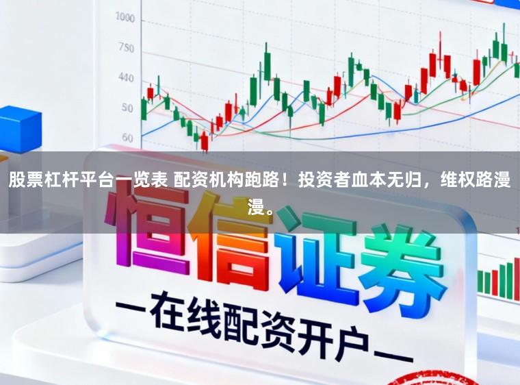 股票杠杆平台一览表 配资机构跑路！投资者血本无归，维权路漫漫。